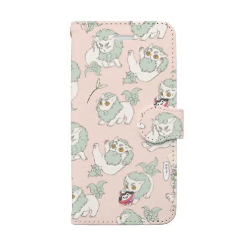 ちびからくん総柄 Book-Style Smartphone Case