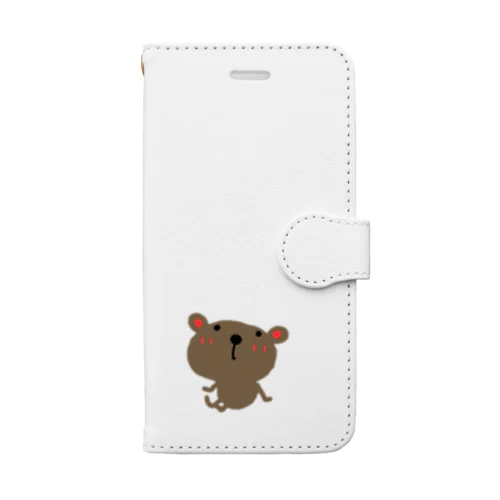 わっくま　休憩しましょ Book-Style Smartphone Case