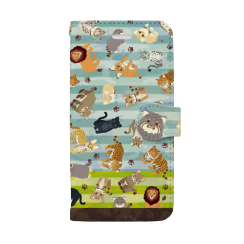 ネコ科のスマホケース Book-Style Smartphone Case