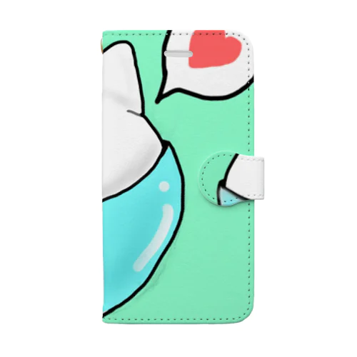 パフェにゃんこ Book-Style Smartphone Case