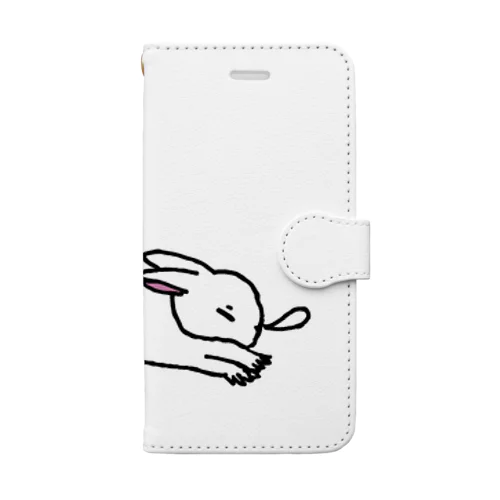 wed-mjr うさぎとかめの昼寝 Book-Style Smartphone Case