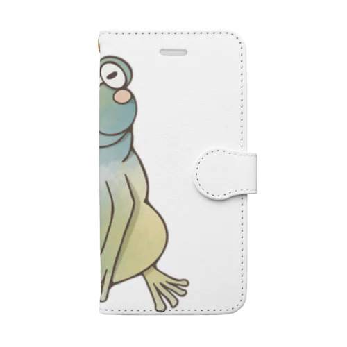 ぷっくりカエル Book-Style Smartphone Case