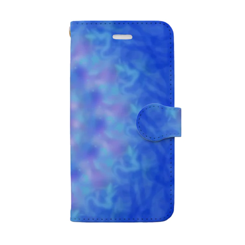 青の曼荼羅 Book-Style Smartphone Case
