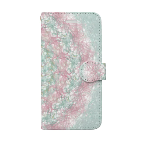 レースの曼荼羅 Book-Style Smartphone Case
