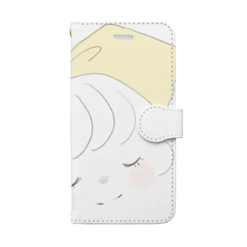 おっきい黄色リボンの女の子。 Book-Style Smartphone Case
