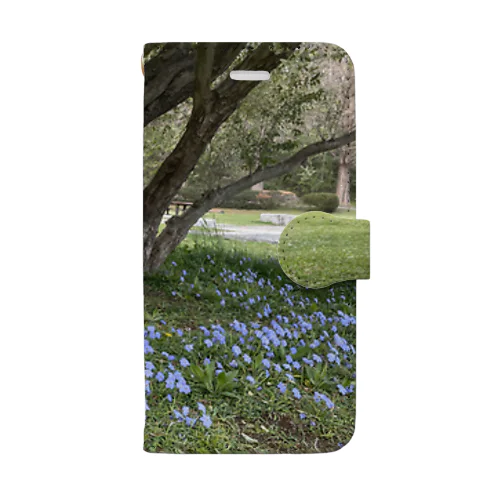 サニーと公園 Book-Style Smartphone Case