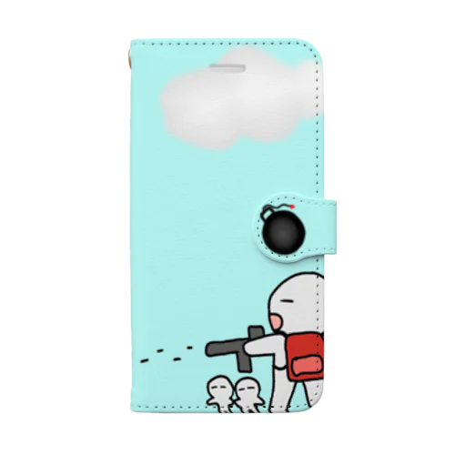 撃ち合い遊び Book-Style Smartphone Case