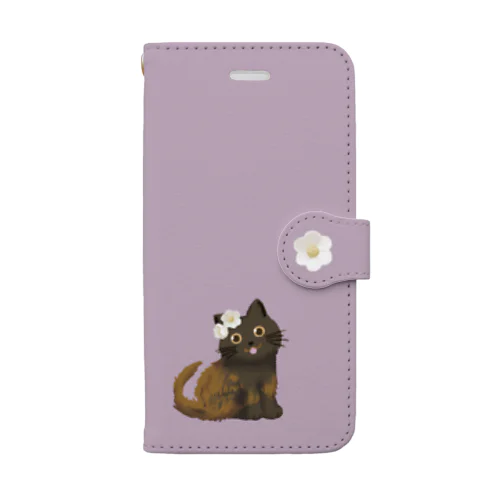 夏椿とネコたち Book-Style Smartphone Case