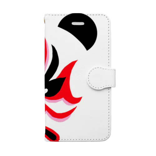 隈取りパンダ Book-Style Smartphone Case