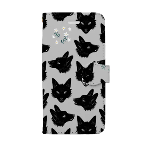 狼いっぱい Book-Style Smartphone Case