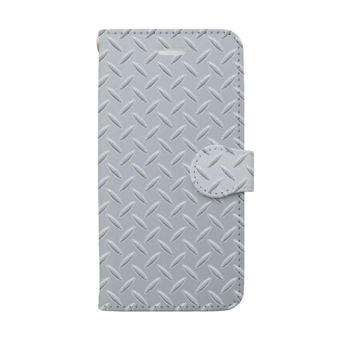 ヘビーでごつい工事現場の鉄板 Book-Style Smartphone Case