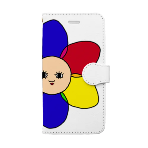 Flowerにんげん　手帳型スマホケース Book-Style Smartphone Case