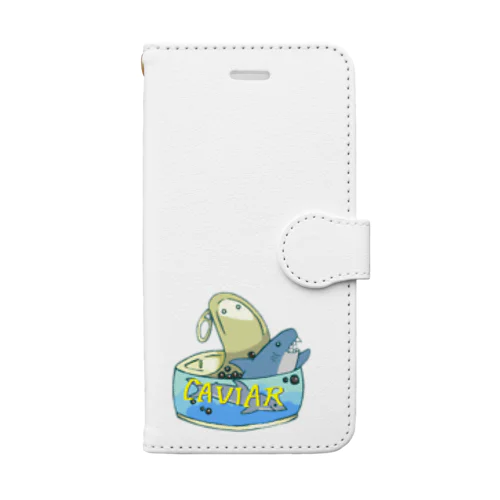 サメとキャビア缶 Book-Style Smartphone Case