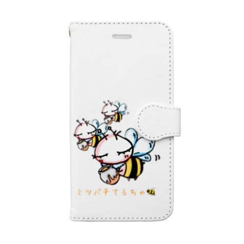 ミツバチてるちゃ Book-Style Smartphone Case