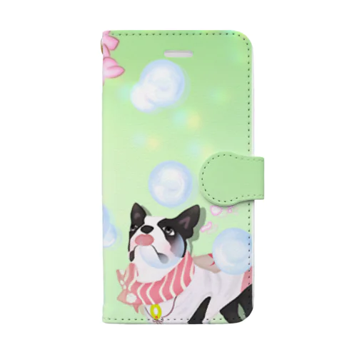 さくら🌸と桜とシャボン玉 Book-Style Smartphone Case