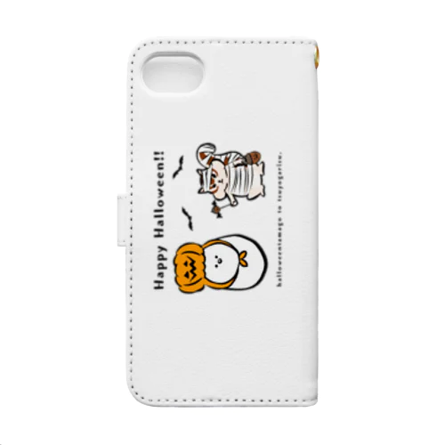 ハロウィンたまごと強がリス Book-Style Smartphone Case