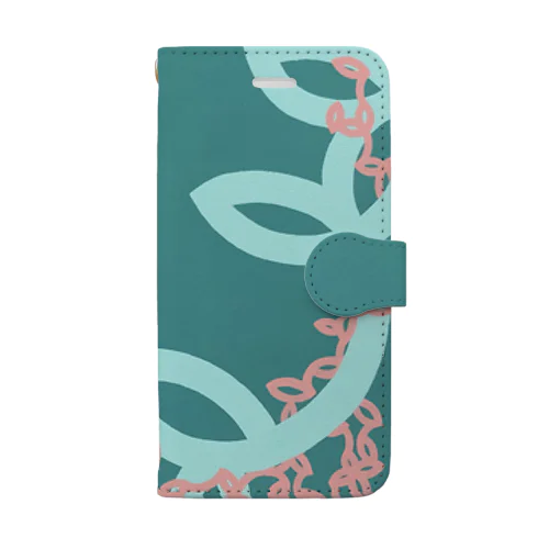 ryunosuke柄（nature） Book-Style Smartphone Case