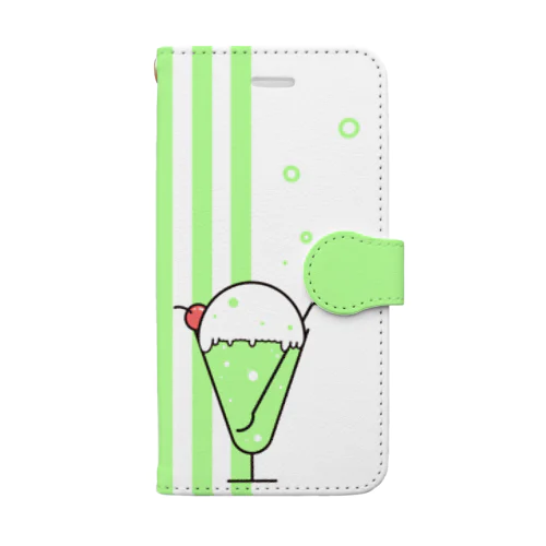 くりぃむそーだ green Book-Style Smartphone Case