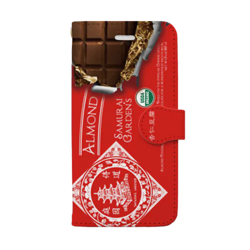 杏仁豆腐板チョコ Book-Style Smartphone Case