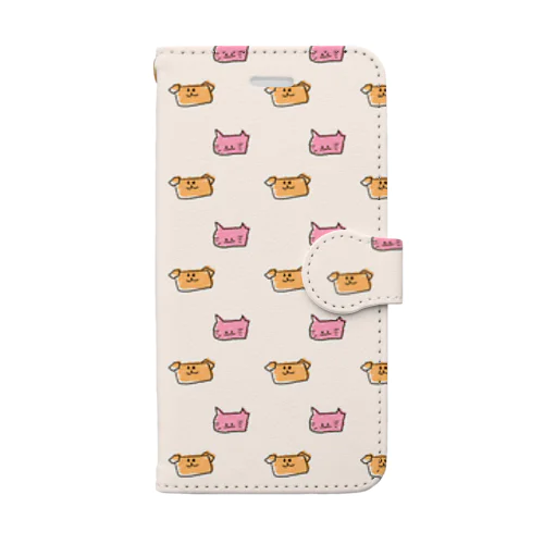 いぬとねこ Book-Style Smartphone Case