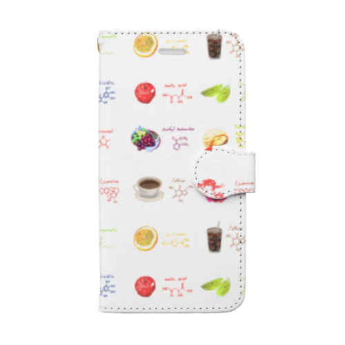 いろいろな分子 Book-Style Smartphone Case