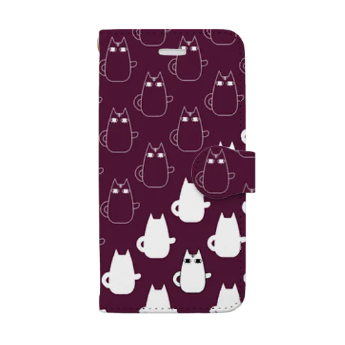 したまつげねこiPhoneケース2 Book-Style Smartphone Case