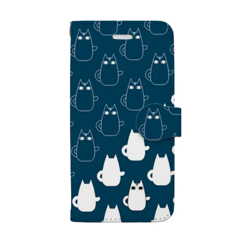 したまつげねこiPhoneケース Book-Style Smartphone Case