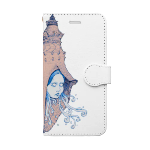 貝殻ガール Book-Style Smartphone Case