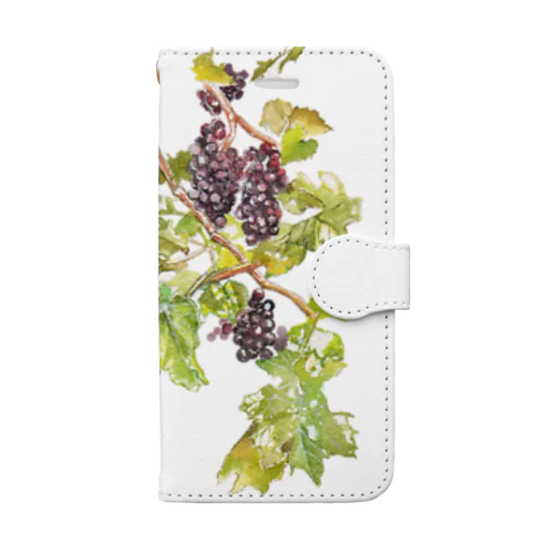 Grapes（英国の葡萄畑より） 手帳型スマホケース