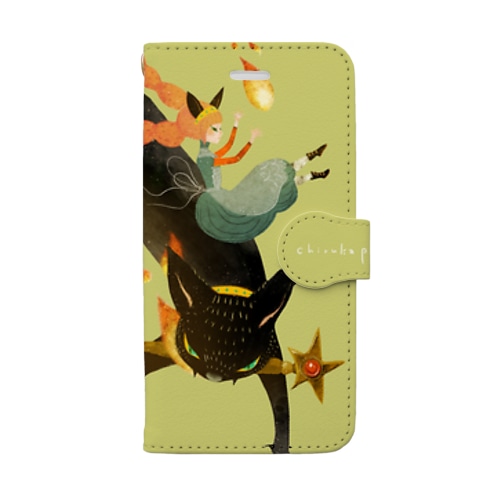 炎の魔法(抹茶) Book-Style Smartphone Case