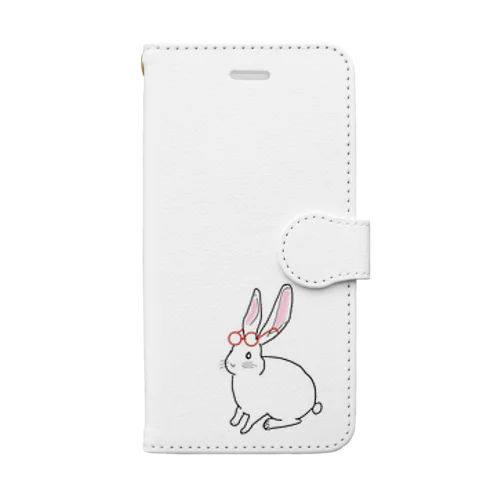 メガネうさぎさん Book-Style Smartphone Case