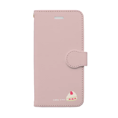 ケーキタイム＊ピンク Book-Style Smartphone Case