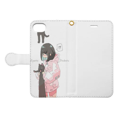 にゃんたいどうぶつ Book-Style Smartphone Case