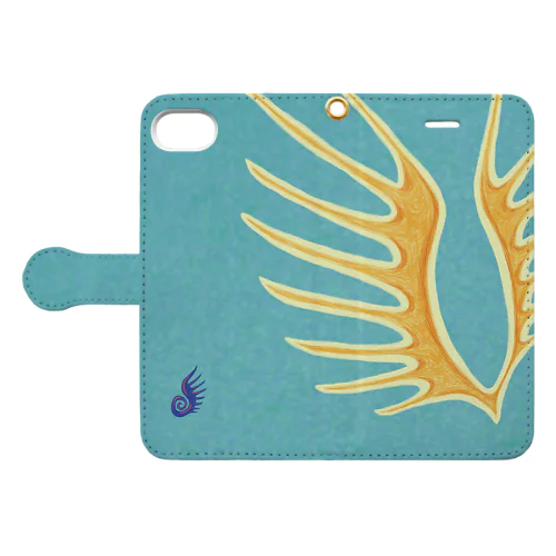 iPhone用『S×W』青（小） Book-Style Smartphone Case