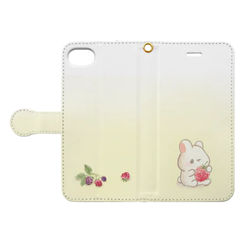 ラズベリーうさぎ Book-Style Smartphone Case