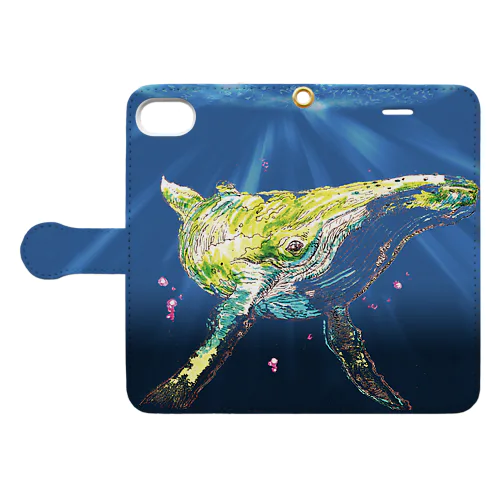 クジラ1号 Book-Style Smartphone Case