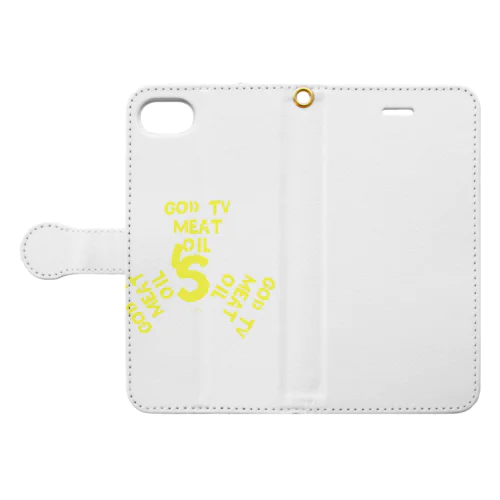 GOD TV MEAT OIL'Sロゴ入り3 Book-Style Smartphone Case