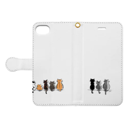 歴代にゃんず Book-Style Smartphone Case