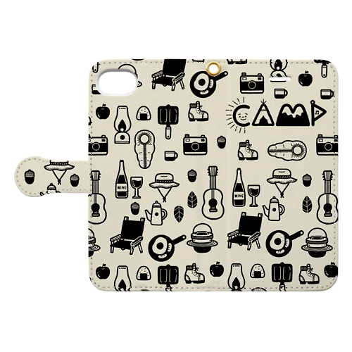 hibik_camp Book-Style Smartphone Case