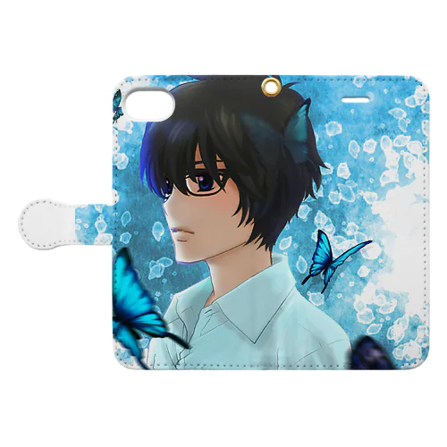 蝶が羽ばたく Book-Style Smartphone Case