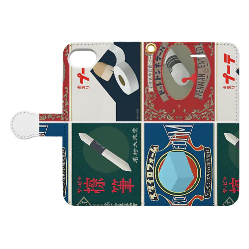 レトロ画材 Book-Style Smartphone Case