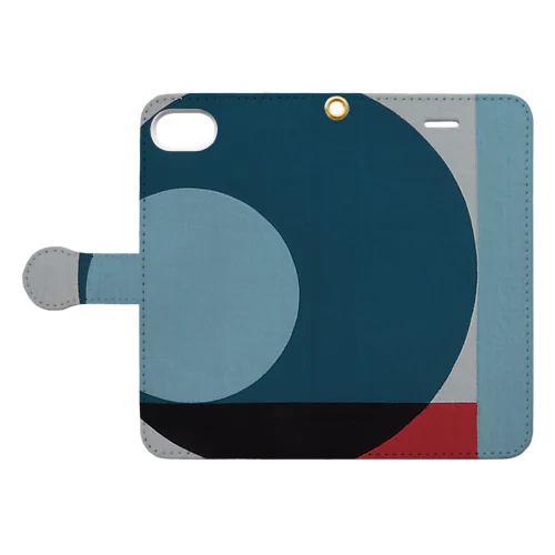 Geometric Letter series - Berry Mint 'Q' Book-Style Smartphone Case
