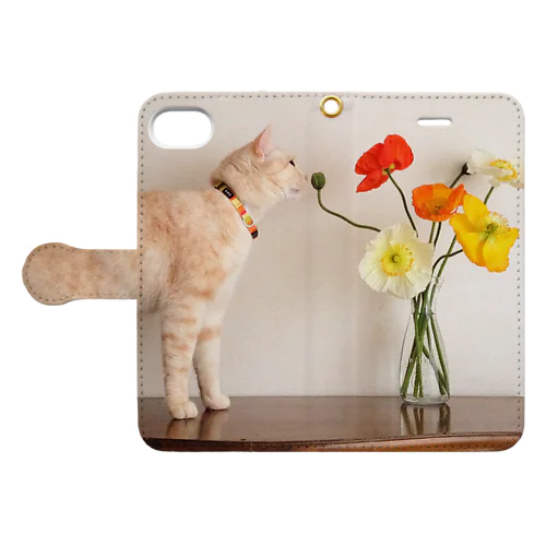チャイとポピー Book-Style Smartphone Case