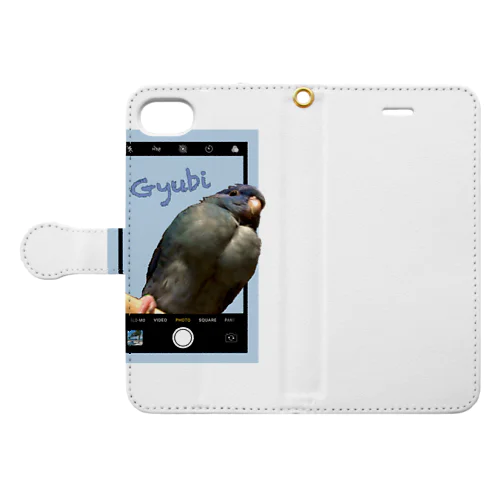 ムキムキ☆サザナミインコ Book-Style Smartphone Case