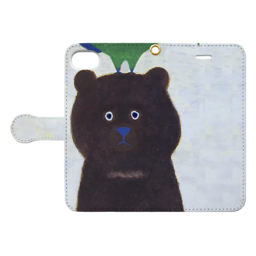 くま Book-Style Smartphone Case