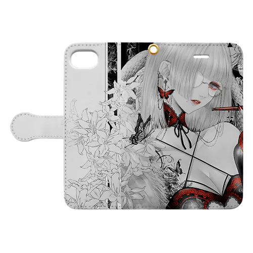 白蛇と白百合 Book-Style Smartphone Case