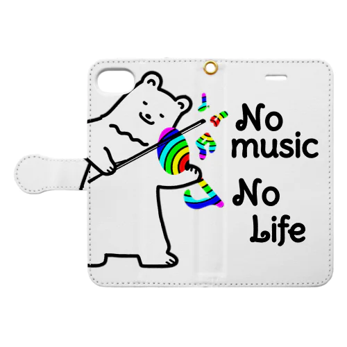 NoMusic NoLife Book-Style Smartphone Case