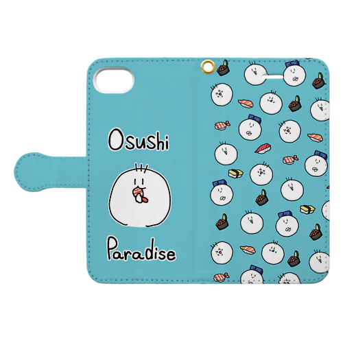 Osushi Paradise(お寿司パラダイス・ブルー) Book-Style Smartphone Case