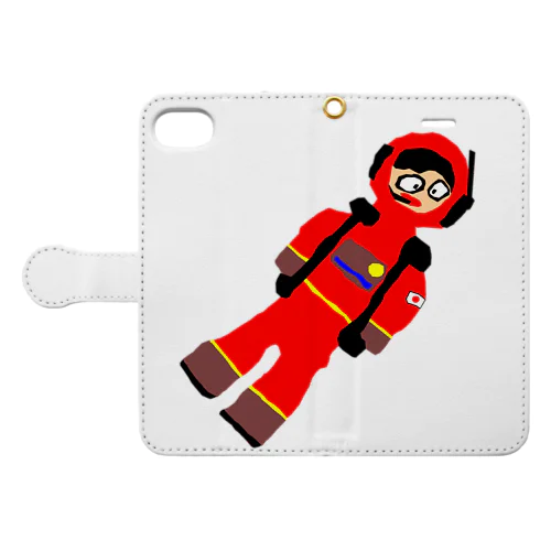 hiisun red／ひーさんレッド Book-Style Smartphone Case