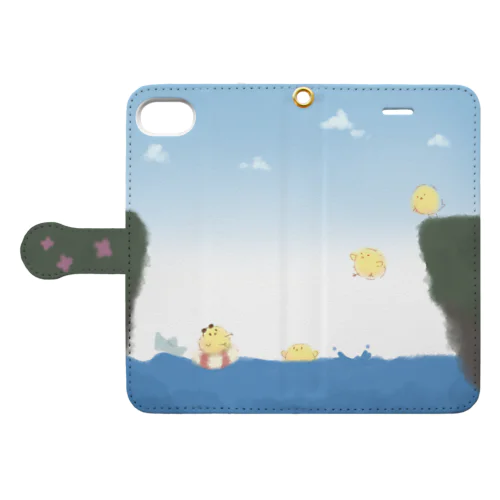 かわいいひよこ Book-Style Smartphone Case